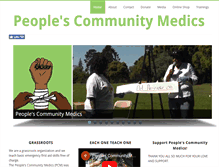 Tablet Screenshot of peoplescommunitymedics.org